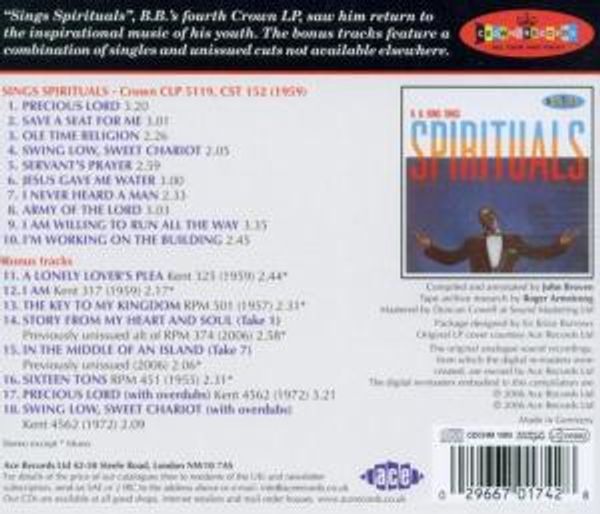 B. B. King: Sings Spirituals (Bonus Tracks (CD) – Jpc