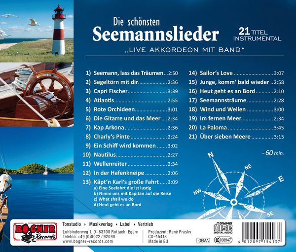 Karl Bogner: Die Schönsten Seemannslieder (CD) – Jpc