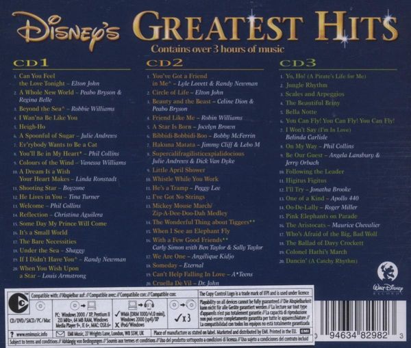 Disneys Greatest Hits (3 CDs) – Jpc